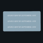Etiqueta Custom 'new RSVP date' stickers for Michelle<br><div class="desc">Custom stickers</div>