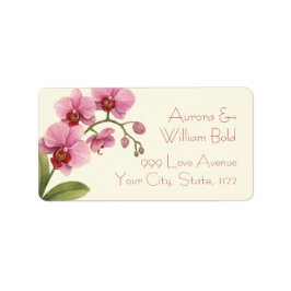 Etiqueta Custom Orchid Address Labels