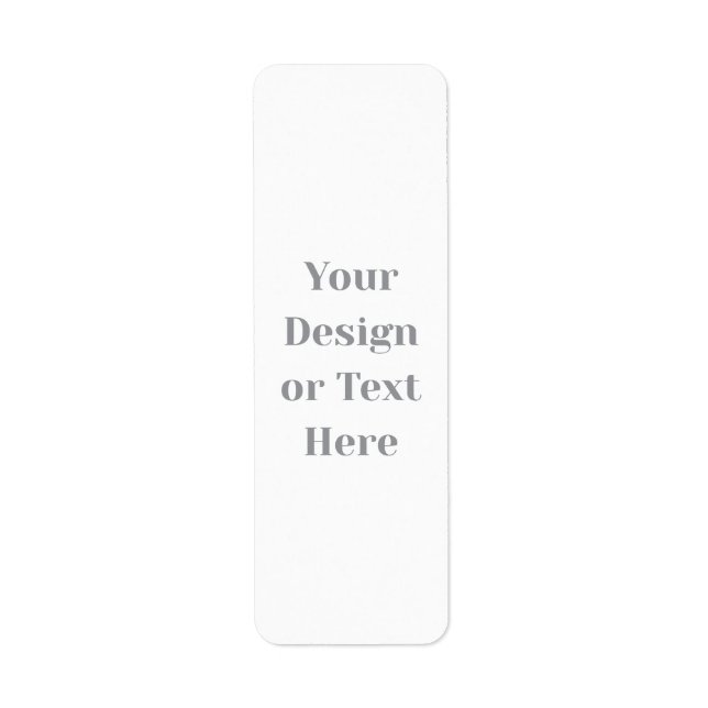 Etiqueta Customizable Your Design or Text Here Personalized (Frente)
