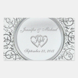 Etiqueta customizável da folha de prata