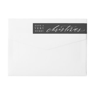 Etiqueta customizável do envelope do Natal da