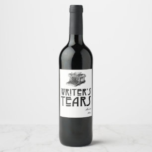 Etiqueta customizável do vinho dos rasgos do