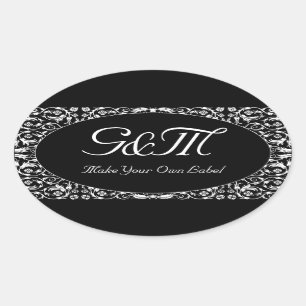 Etiqueta customizável floral