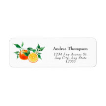 Cutie | Laranja | Rótulo de Endereço de Devolução