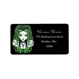 Etiqueta Cybergoth Dark Industrial Fairy Labels "Vivian"