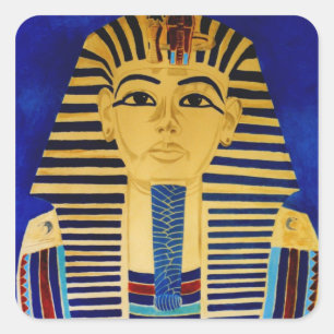 Etiqueta da arte do rei Tut Tutankhamun