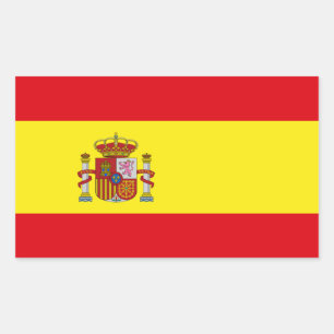 Etiqueta da bandeira da espanha