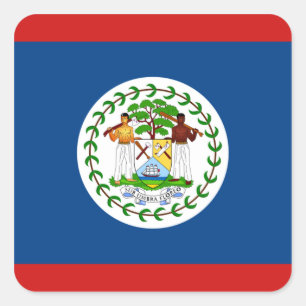 Etiqueta da bandeira de Belize