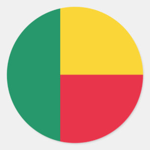 Etiqueta da bandeira de Benin