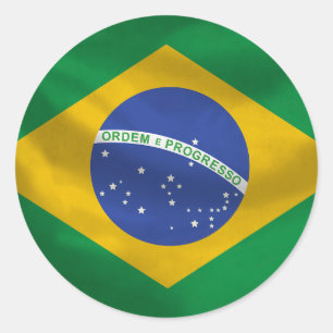 Etiqueta da bandeira de Brasil