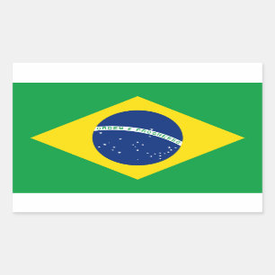 Etiqueta da bandeira de Brazil*