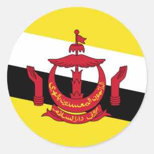 Etiqueta da bandeira de Brunei