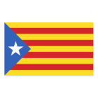 Etiqueta da bandeira de Catalonia Estrellada