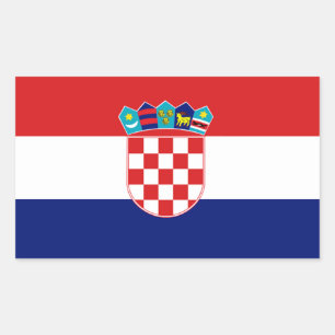 Etiqueta da bandeira de Croatia