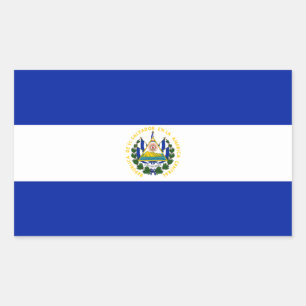 Etiqueta da bandeira de El Salvador