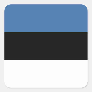 Etiqueta da bandeira de Estónia