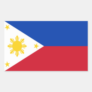 Etiqueta da bandeira de Filipinas