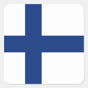 Etiqueta da bandeira de Finlandia
