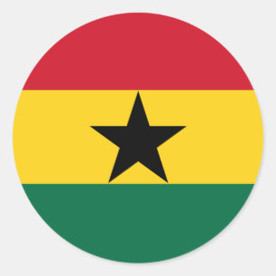Etiqueta da bandeira de Ghana