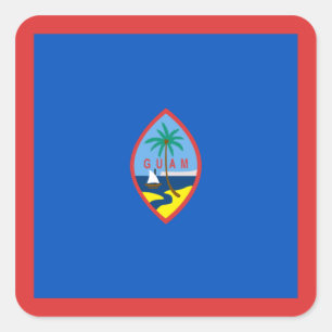 Etiqueta da bandeira de Guam