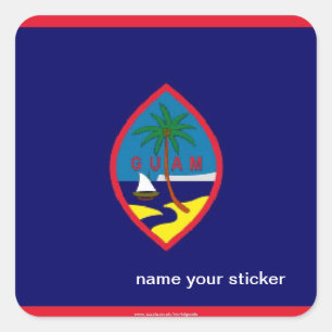 Etiqueta da bandeira de Guam