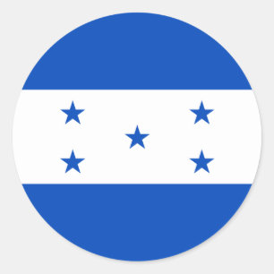 Etiqueta da bandeira de Honduras