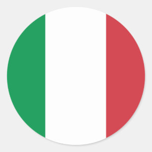 Etiqueta da bandeira de Italia