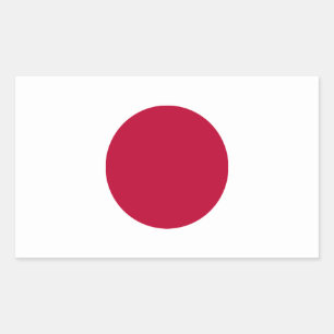 Etiqueta da bandeira de Japão