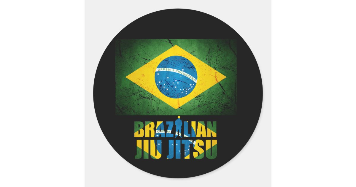 Etiqueta da bandeira de Jiu Jitsu do brasileiro Adesivo Zazzle Artesanato Tiradentes Mg ~ Etiqueta da bandeira de Jiu Jitsu do brasileiro Adesivo Zazzle
