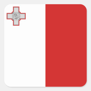 Etiqueta da bandeira de Malta