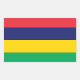 Etiqueta da bandeira de Mauritius*