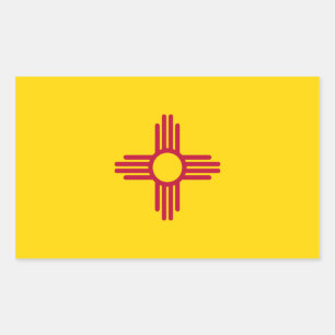 Etiqueta da bandeira de New mexico
