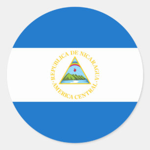 Etiqueta da bandeira de Nicarágua