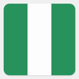 Etiqueta da bandeira de Nigéria