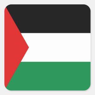 Etiqueta da bandeira de Palestina