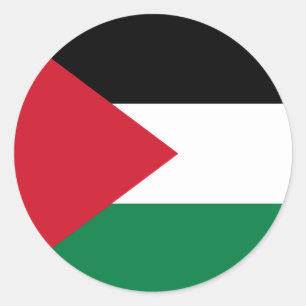 Etiqueta da bandeira de Palestina