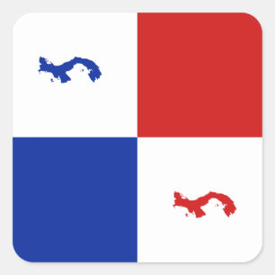 Etiqueta da bandeira de Panamá