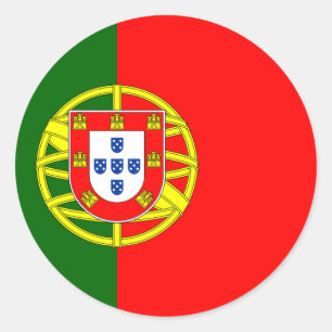 Etiqueta da bandeira de Portugal
