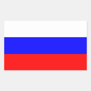 Etiqueta da bandeira de Rússia