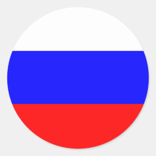 Etiqueta da bandeira de Rússia