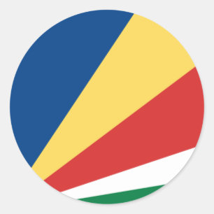 Etiqueta da bandeira de Seychelles
