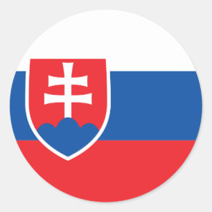 Etiqueta da bandeira de Slovakia