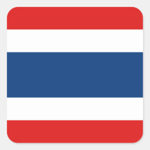Etiqueta da bandeira de Tailândia