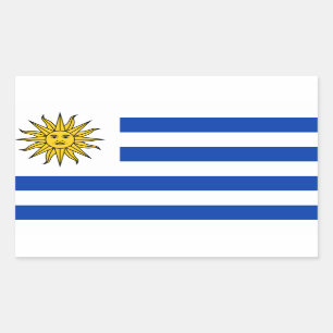 Etiqueta da bandeira de Uruguay*