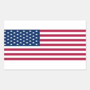 Etiqueta da bandeira de USA*