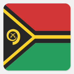 Etiqueta da bandeira de Vanuatu