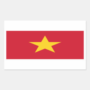 Etiqueta da bandeira de Vietnam