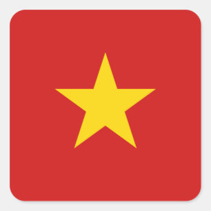 Etiqueta da bandeira de Vietnam