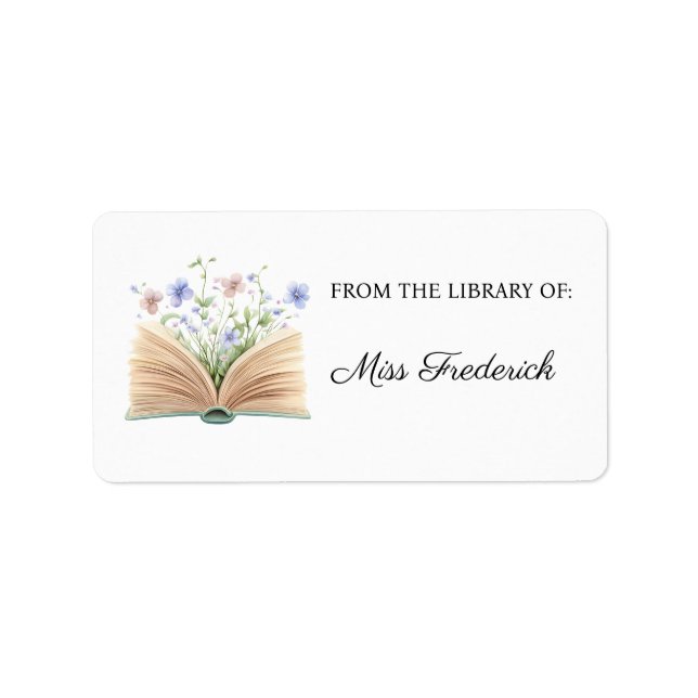 Etiqueta Da Biblioteca de Rótulos, Professores (Frente)