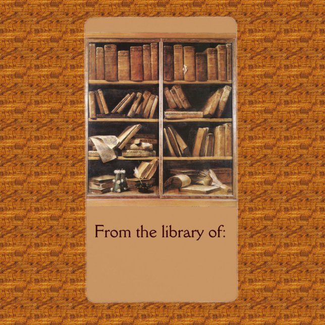 Etiqueta Da Biblioteca do Livreto (Criador carregado)